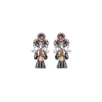 Earrings Ayala Bar Woman Shivering Moonlight in Metal Alloy Cristallo C2284